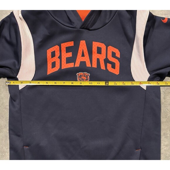 Nike Chicago Bears Hoodie Youth Large Blue Therma-Fit Football Authentic NFL - Picture 3 of 7